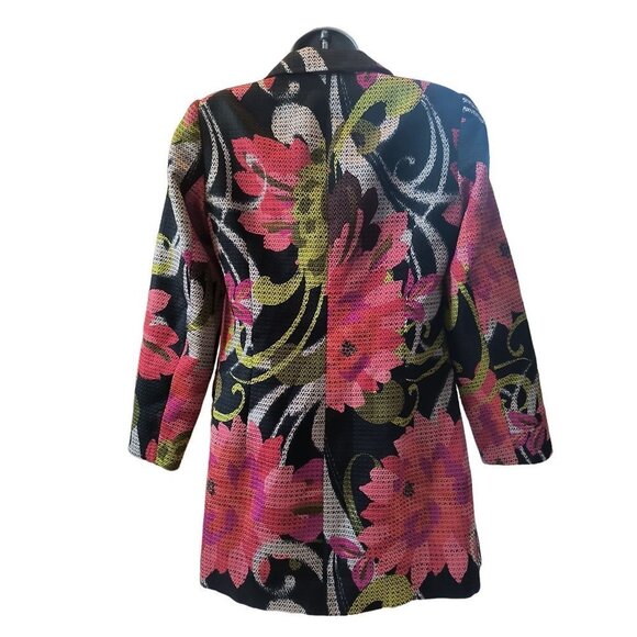 Trina Turk Floral-Print Mid-Length Jacket Women's Size 2 Like New condition - Picture 16 of 16